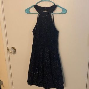 Sparkly blue dress great for prom